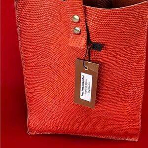 New Small leather tote bag